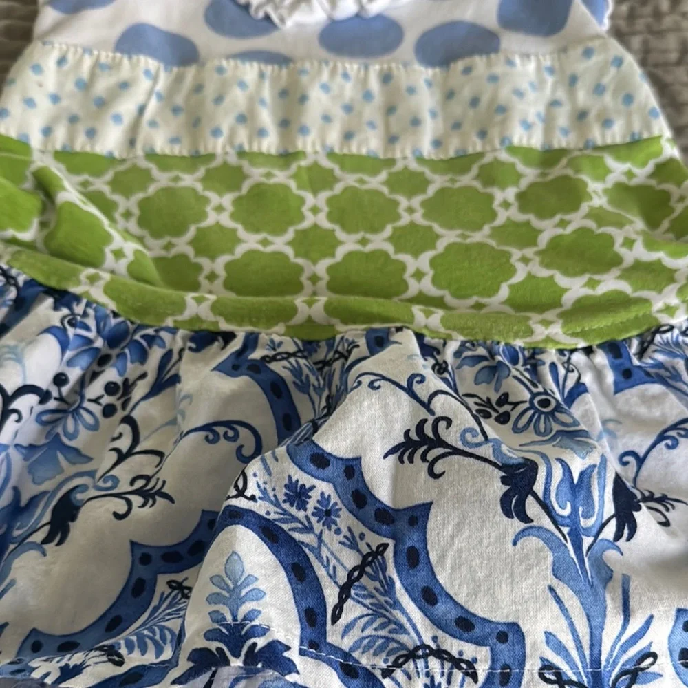 Blue and White Polka Dot Outfit - Picture 4 of 9